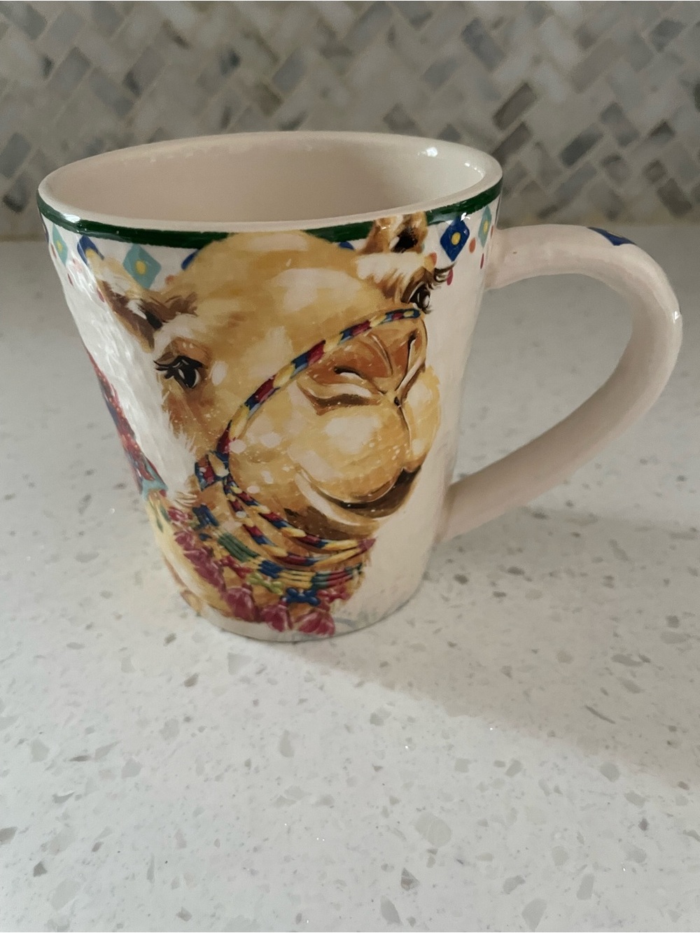 Pier 1 Painted Desert Camel Coffee Mug Ironstone